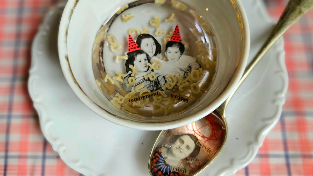 Détournements de vieux objets à la résine époxy